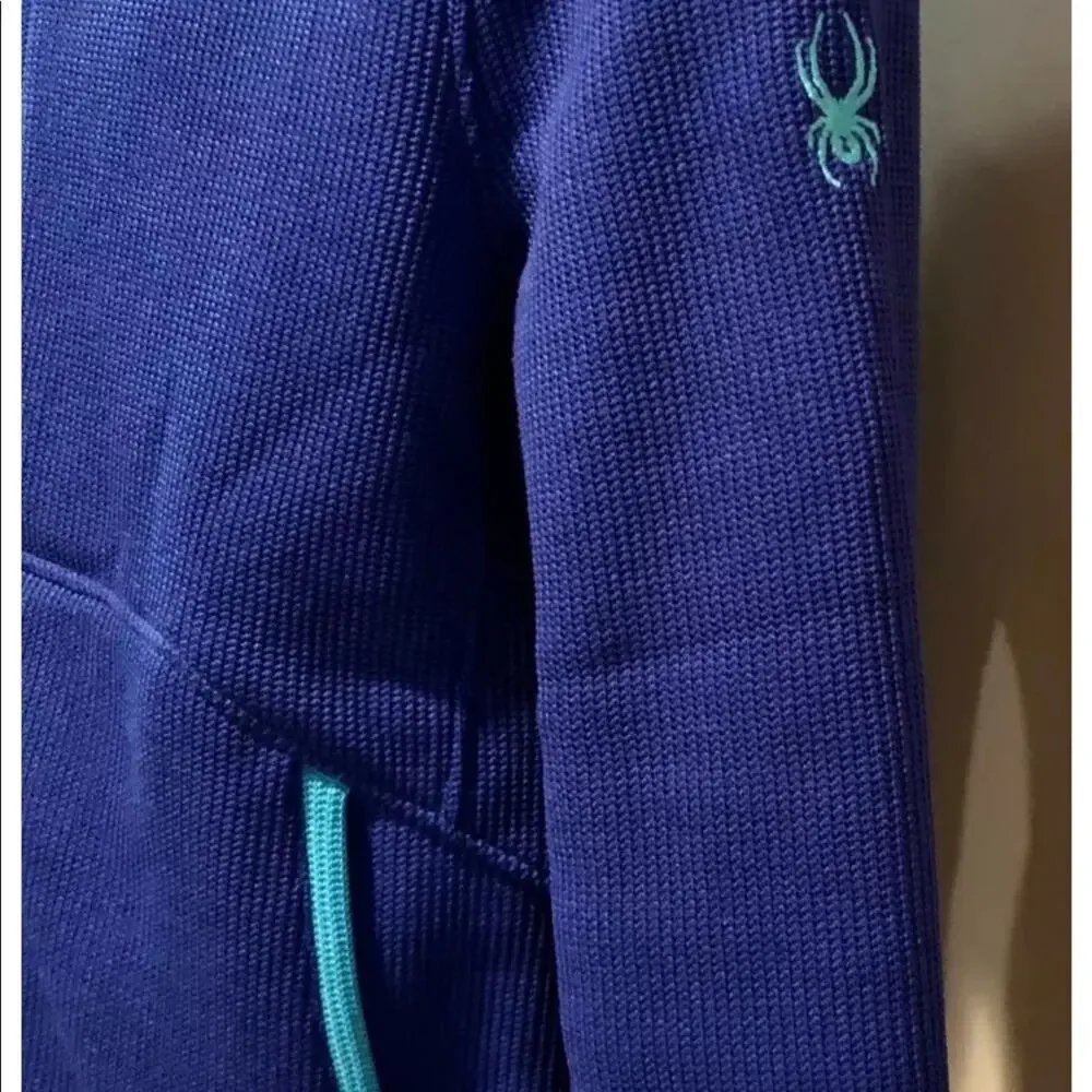 SYPDER girl's mock neck cobalt blue activewear jacket size 14-16 casual